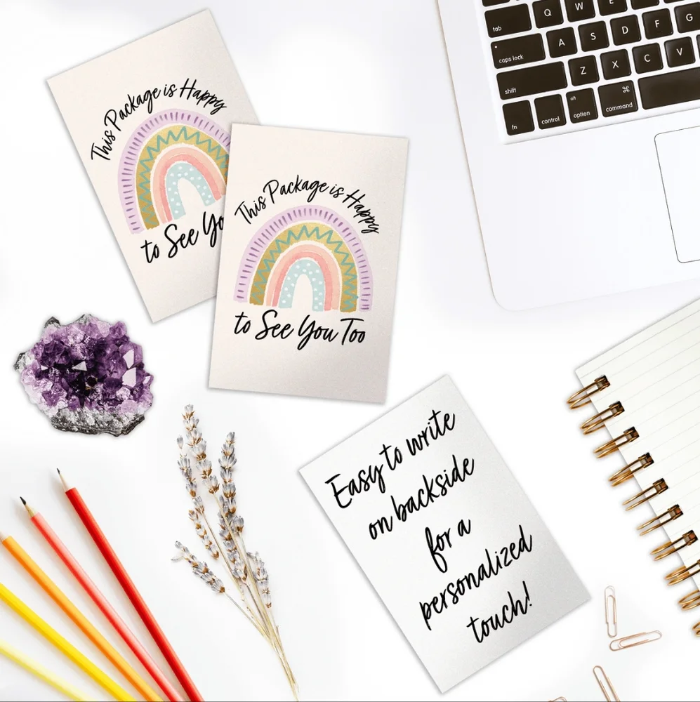550 Pack Thank you Cards Rainbows Insert Cards 4x6